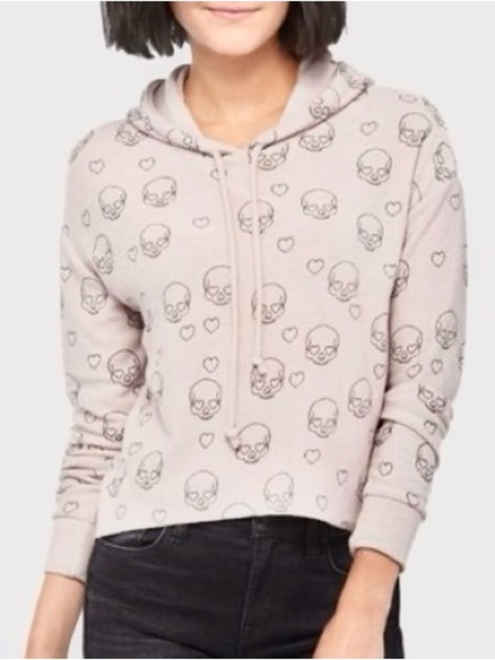 Chaser pink skull softCropped hoodie size medium